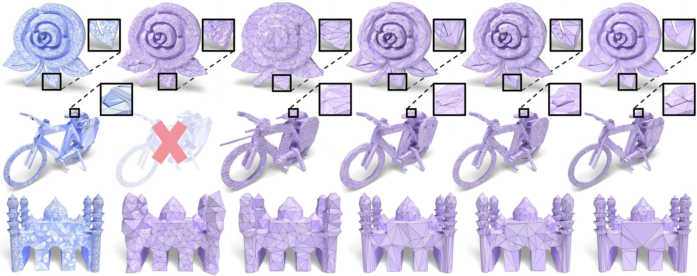 Comparison with Nested Cage, Broxy, BPShell, Robust Cage, and PR-Cage
